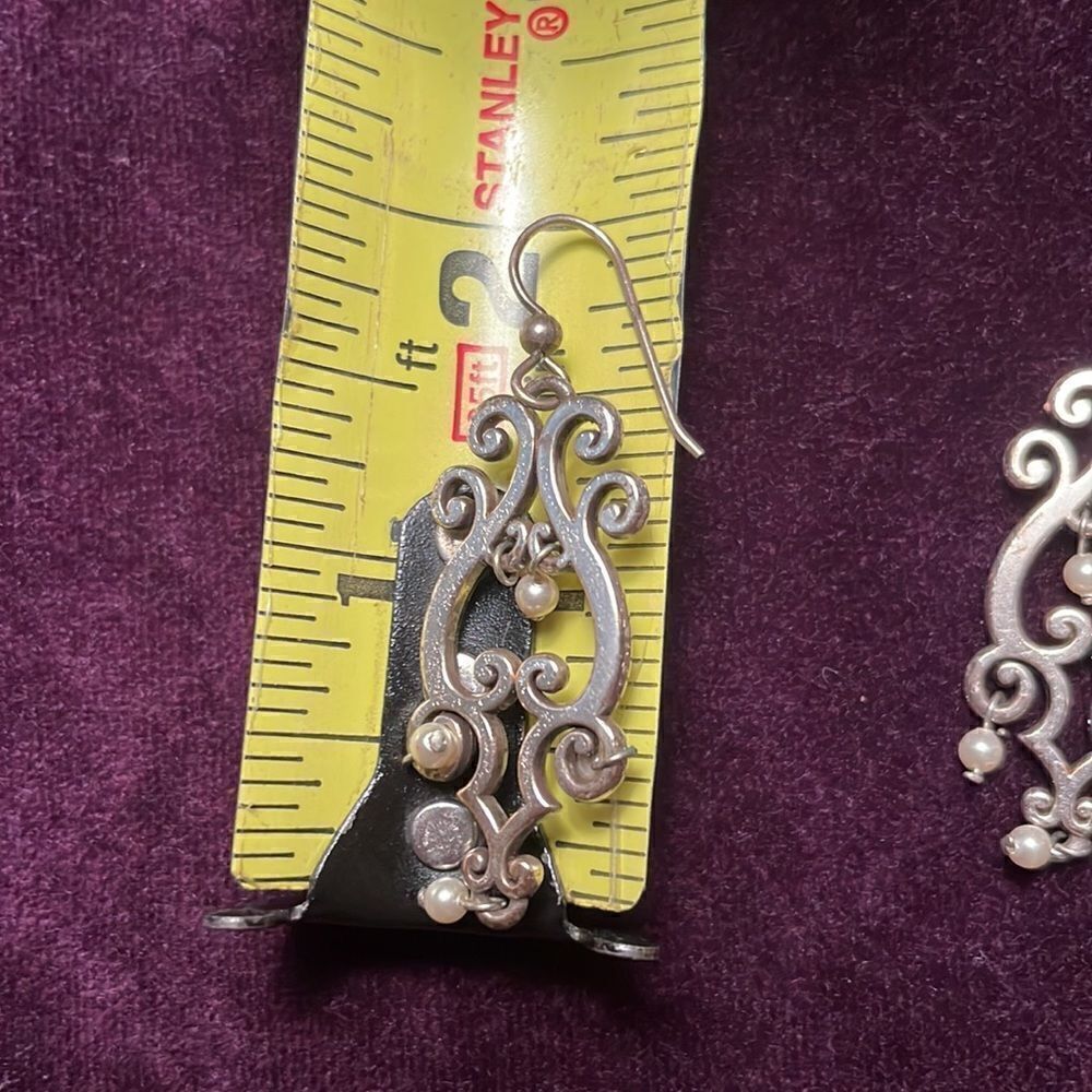 Silver Francesca Collection Earrings - Picture 2 of 4